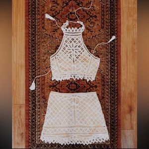 TOBI White Lace Set